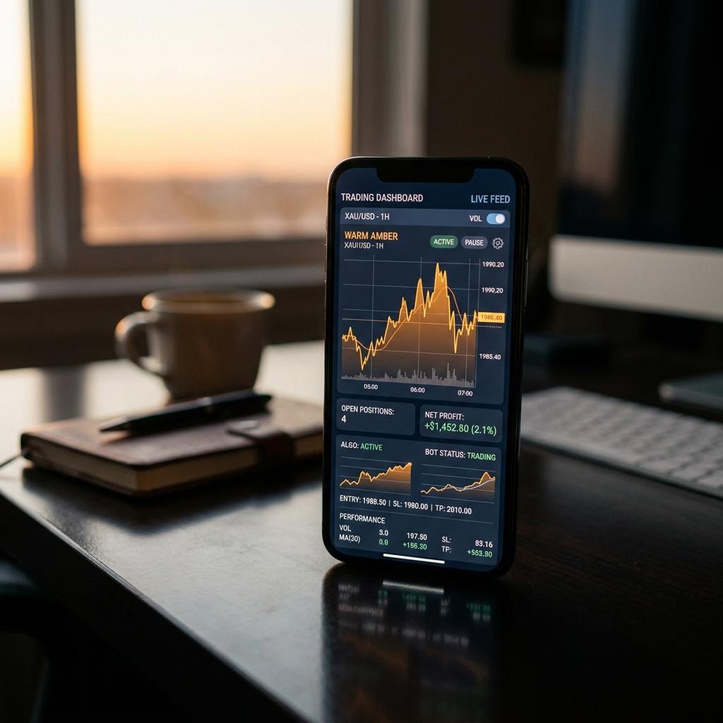 Averidex interfaccia di monitoraggio su smartphone